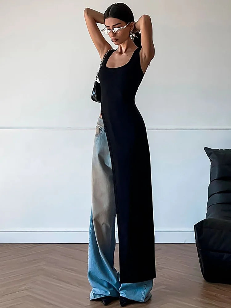 Side High Split Top