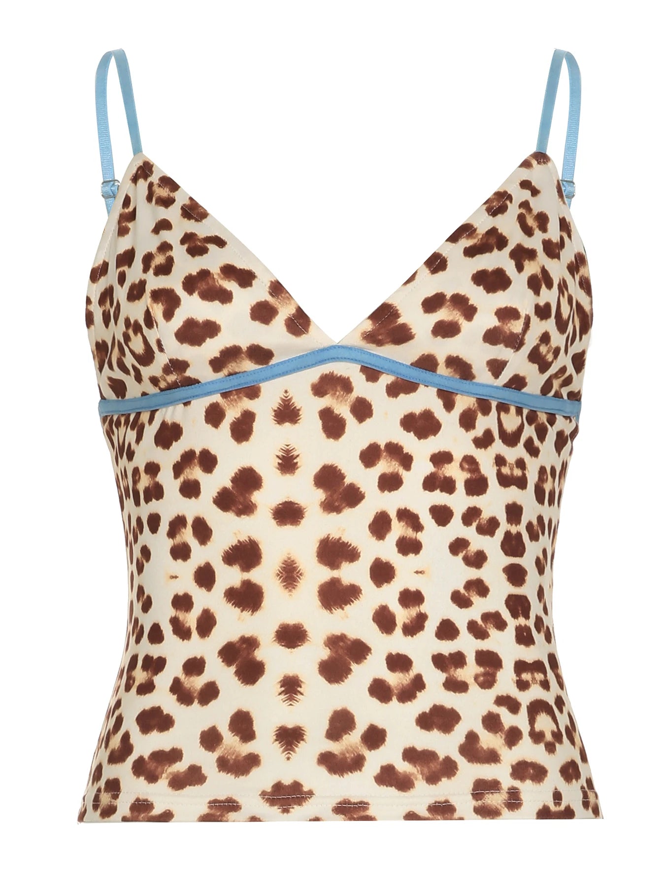 Leopard Sleeveless Backless Top
