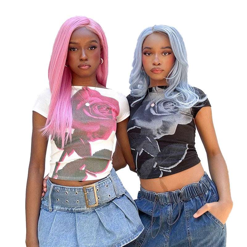 Roe T-Shirt Backless Slim Top Short Sleeve Crop Top S