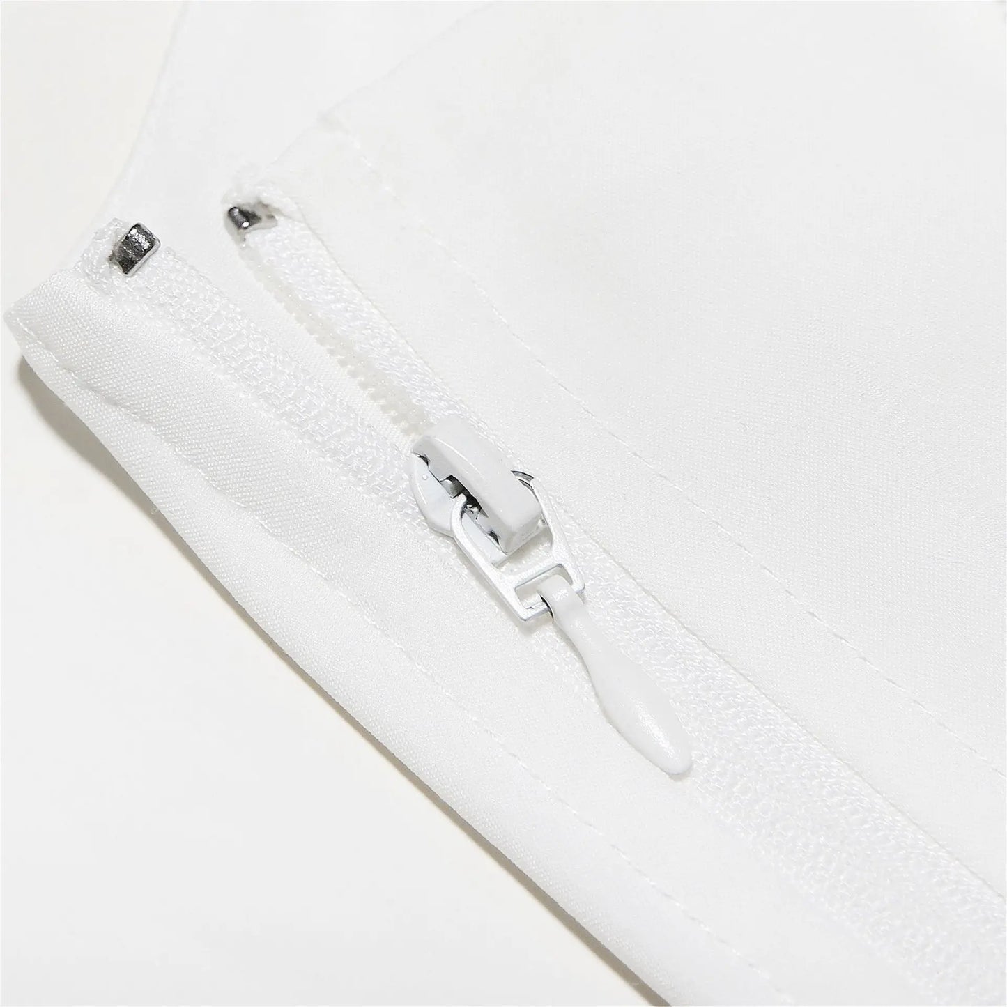 White Cropped Top Spaghetti Strap Lace Up Top Lovely Tanks & Camis