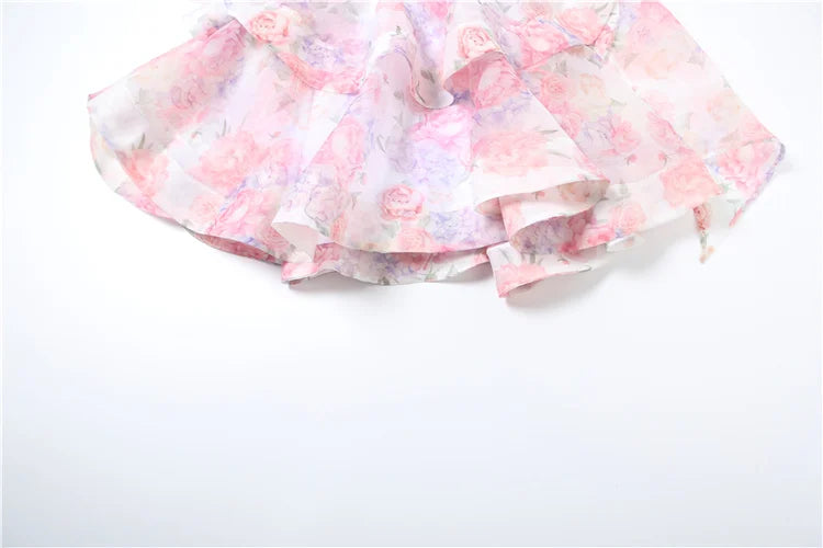 Backless Double Hem Halter Mini Dress