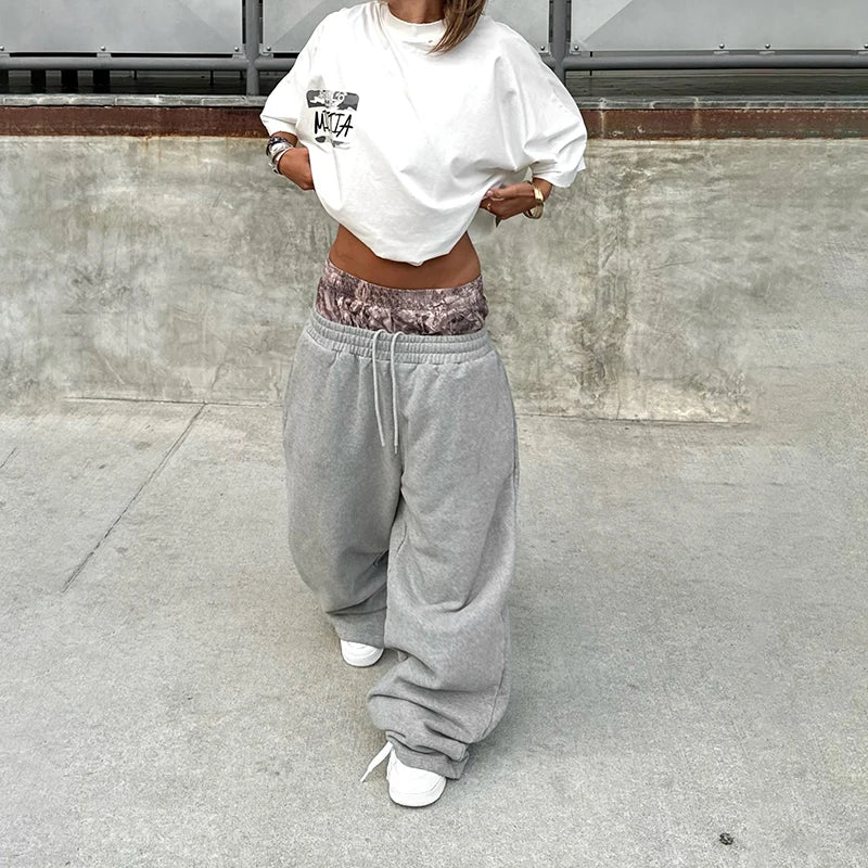 Double Wait Tie Straight Leg Pant Sport Full