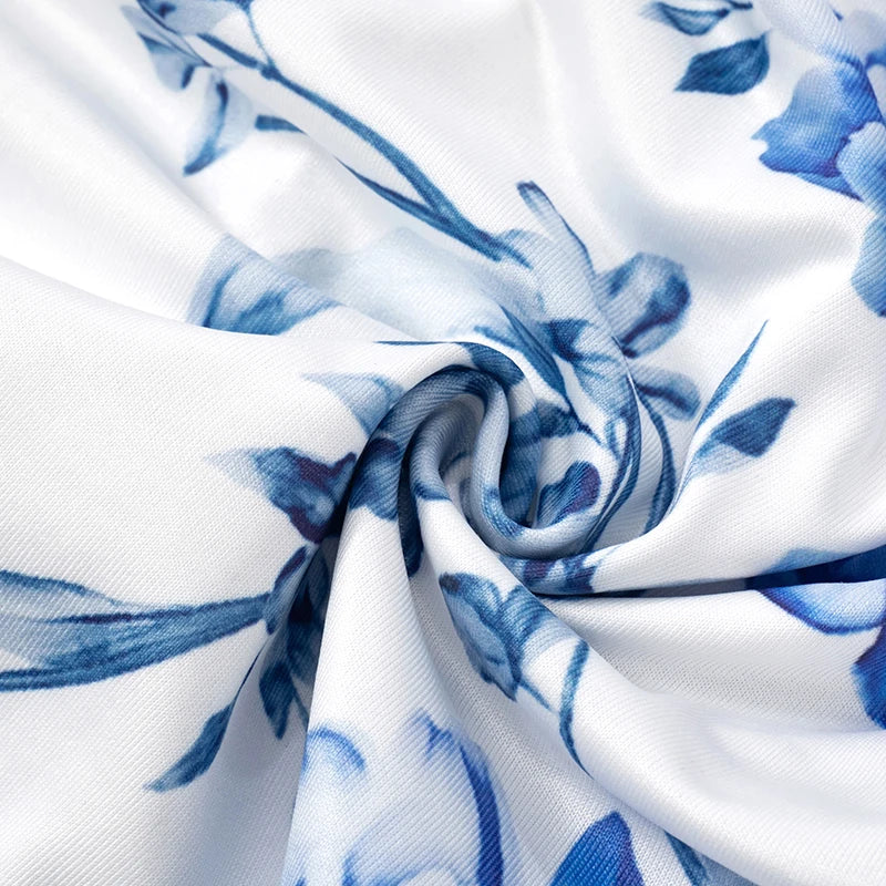 'S Spring And Shrink Pleated Package Hip Slim Printing Camisole Tie Dress Dress