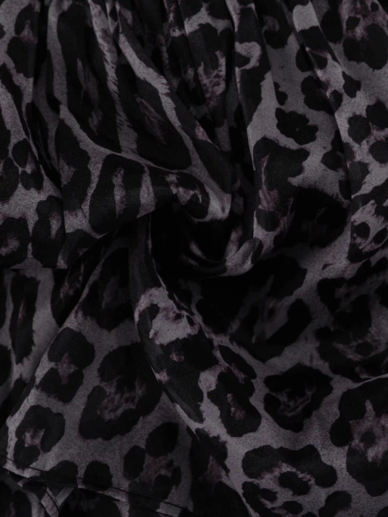 Leopard Long Sleeve Mini Dress