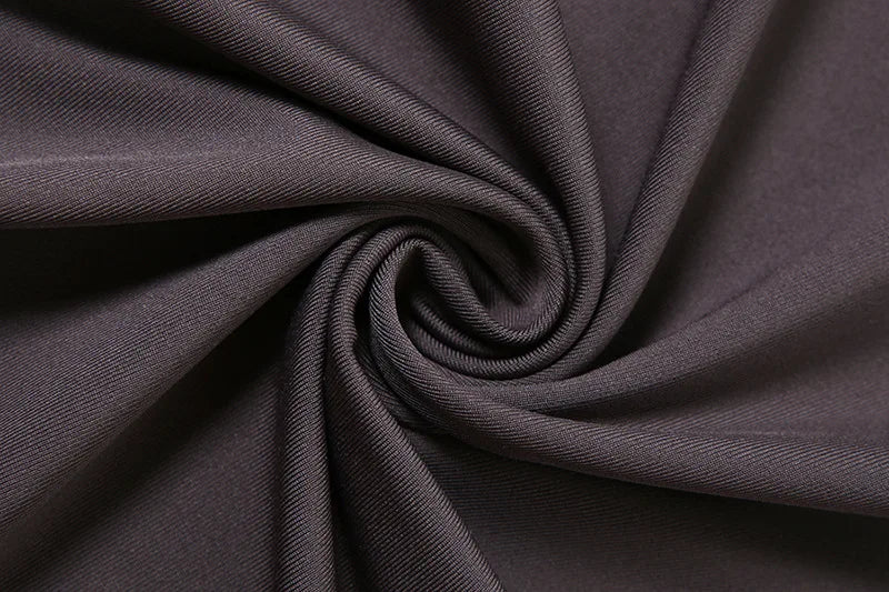Pleated Patchwork Long Dress High Waist Long Sleeve Solid Slim Dress Maxi Dress
