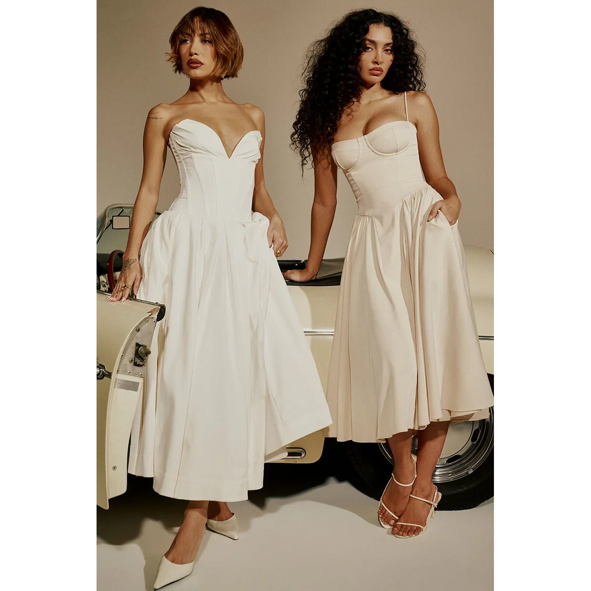 Strapless mal Occasion Dress Midi Dresses Red Wedding Guess Dress