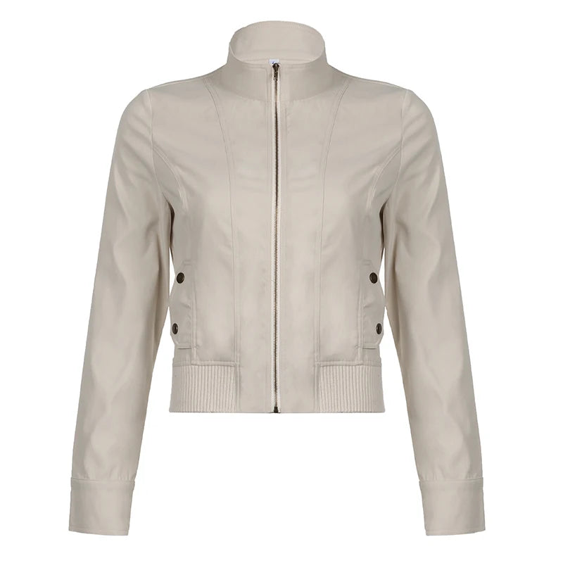 Zip Up Jackets Pockets Coats
