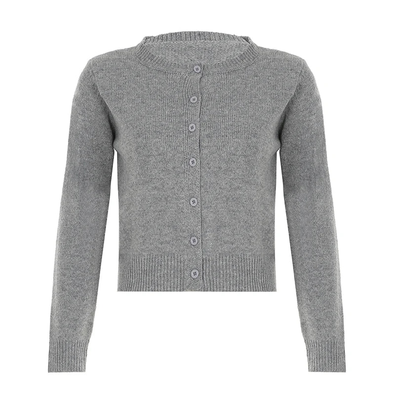 Cardigan All-match Single-breat Knit Coat Sweater