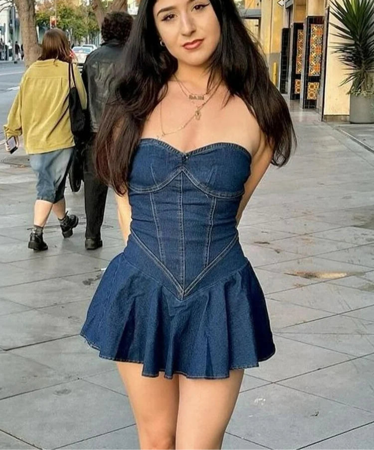 Wrapp Around The Chet European Authentic Mini Dress