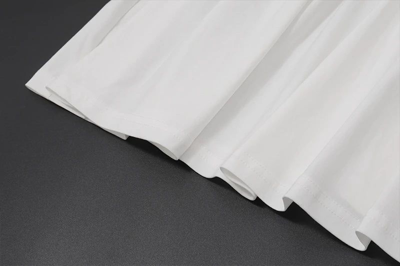 White Sleeveless Slim Mini Dress