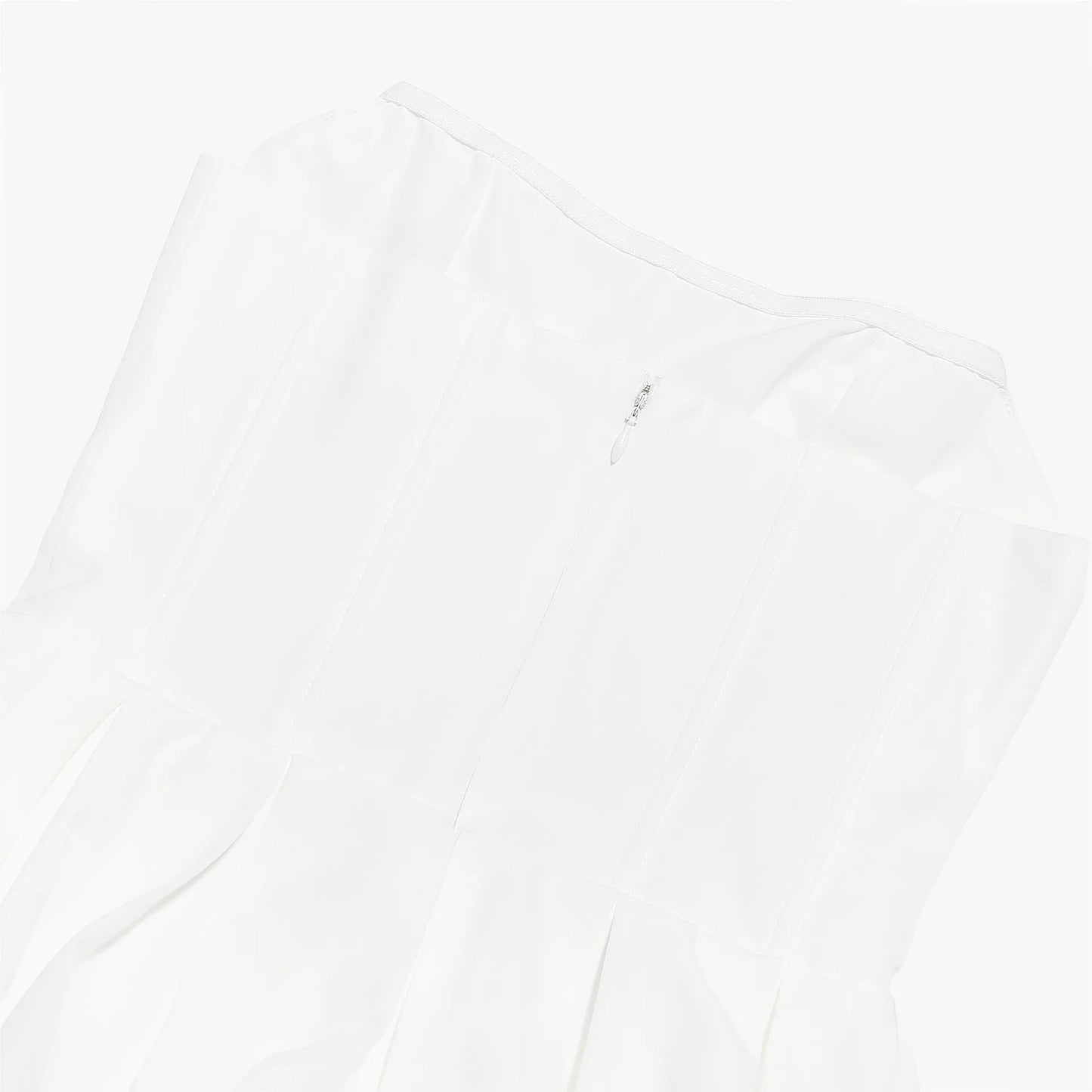 De Fiesta in Strapless Flare Dress White Corset Dress Night Dresses