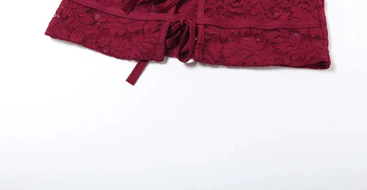 Two Piece Set Coquette Hollow Tank Top Shorts Matching Matching