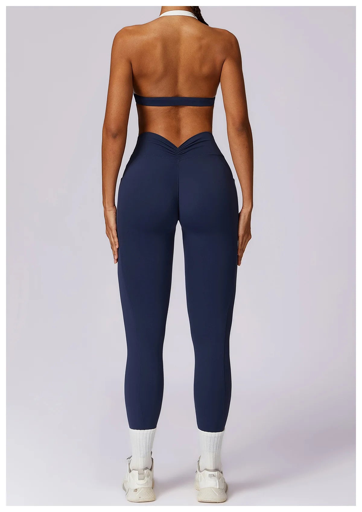 2 Pieces Tracksuit Yoga Set Workout Sports Gym Fitness Long Sleeve Crop Top High Waist Leggings Sports Suits