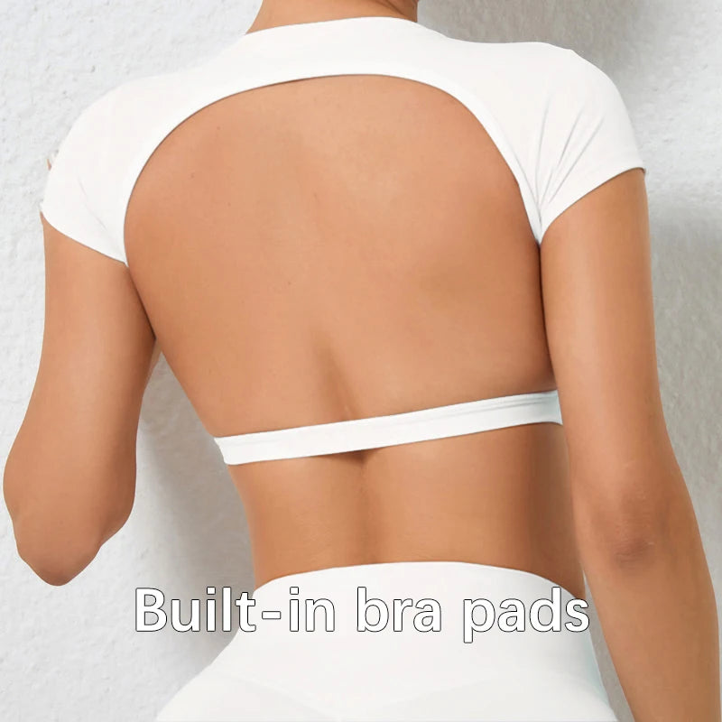Breathable Backless Yoga Sport Crop Top