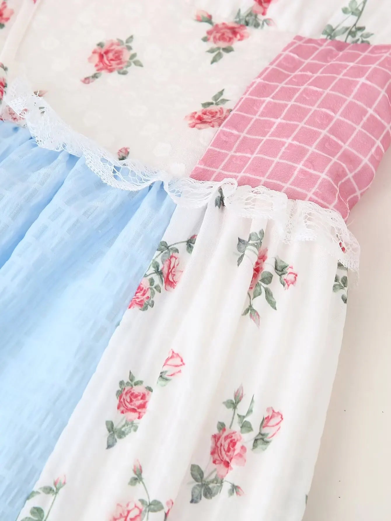 Backless Patchwork Floral Halter Dress Boho Long Dresses Maxi