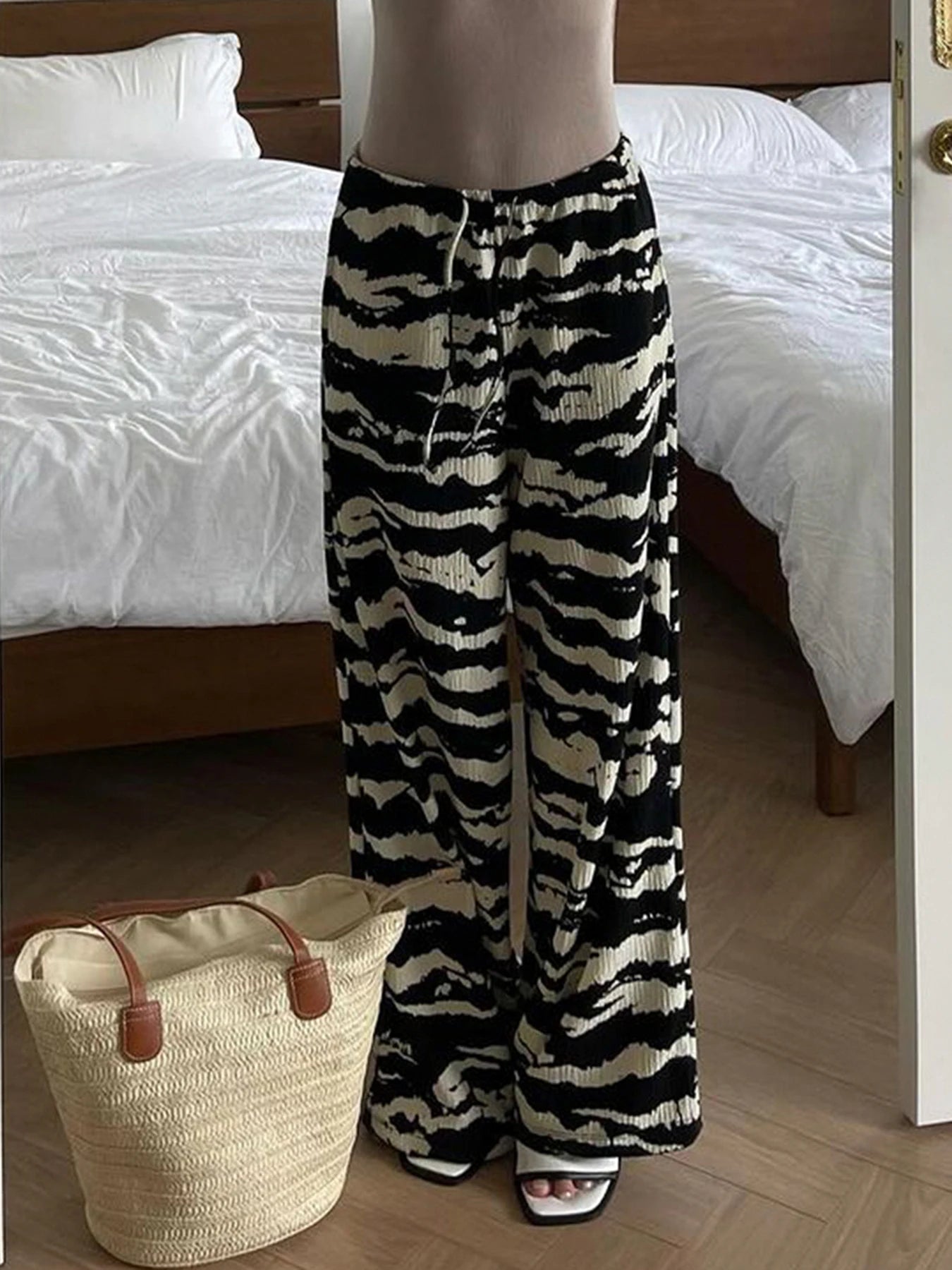 Zebra Looe Trouer Bottom Pant
