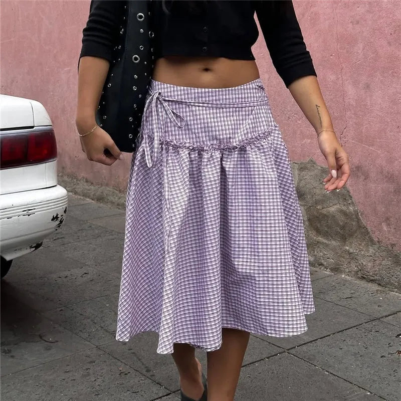 Button Down Shirt Slim Fit Contrast Color Plaid Lapel V Neck Short Sleeve Top Preppy Coquette