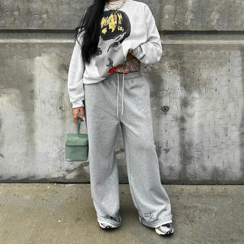 Double Wait Tie Straight Leg Pant Sport Full