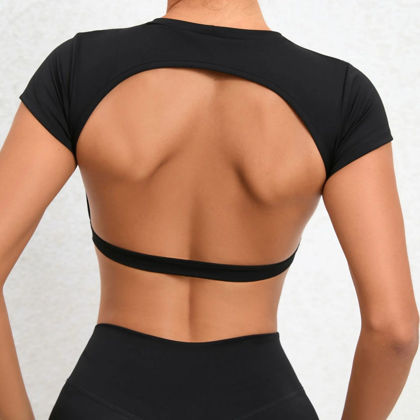 Breathable Backless Yoga Sport Crop Top