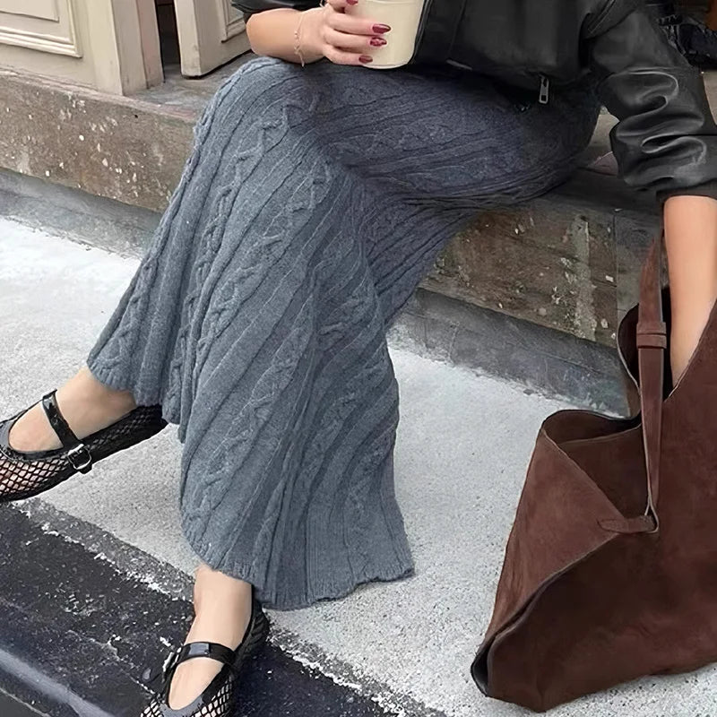 Long Trumpet Skirts Low Waisted Bottoms
