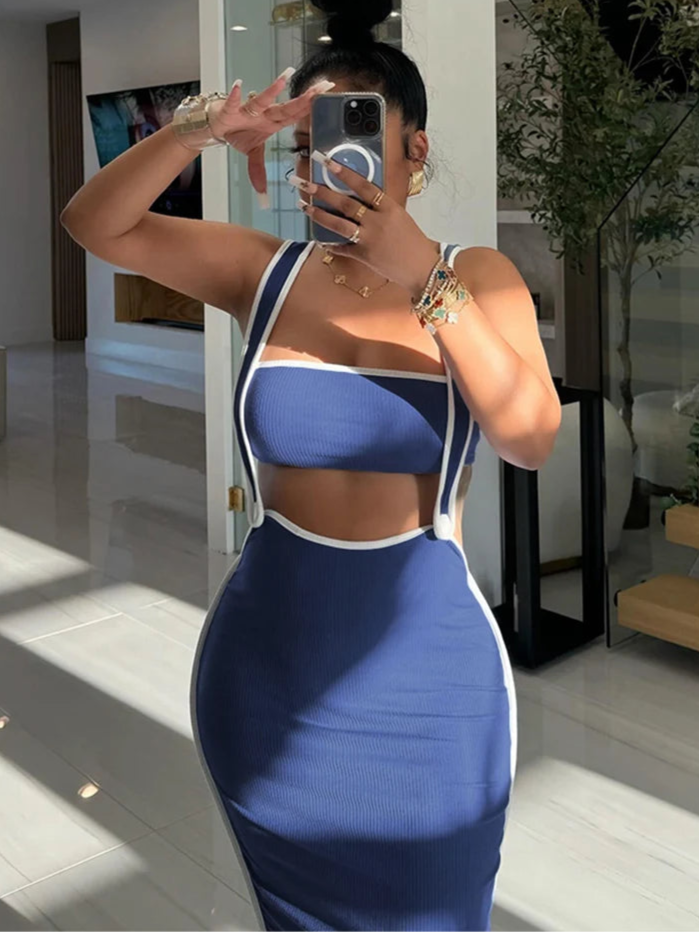 Slim Sleeveless Two Piece Set