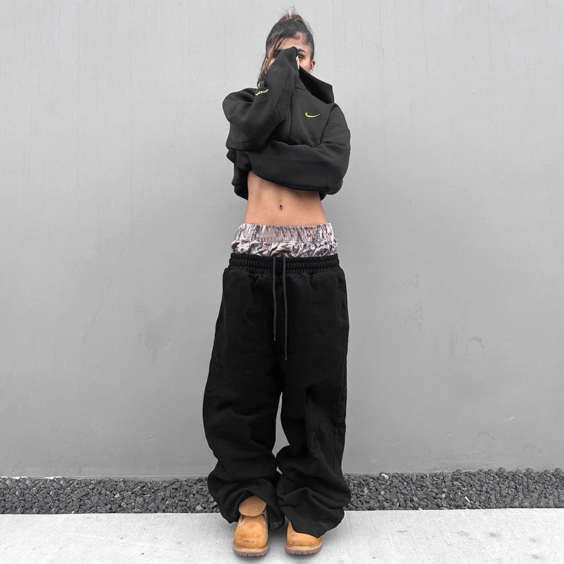 Double Wait Tie Straight Leg Pant Sport Full