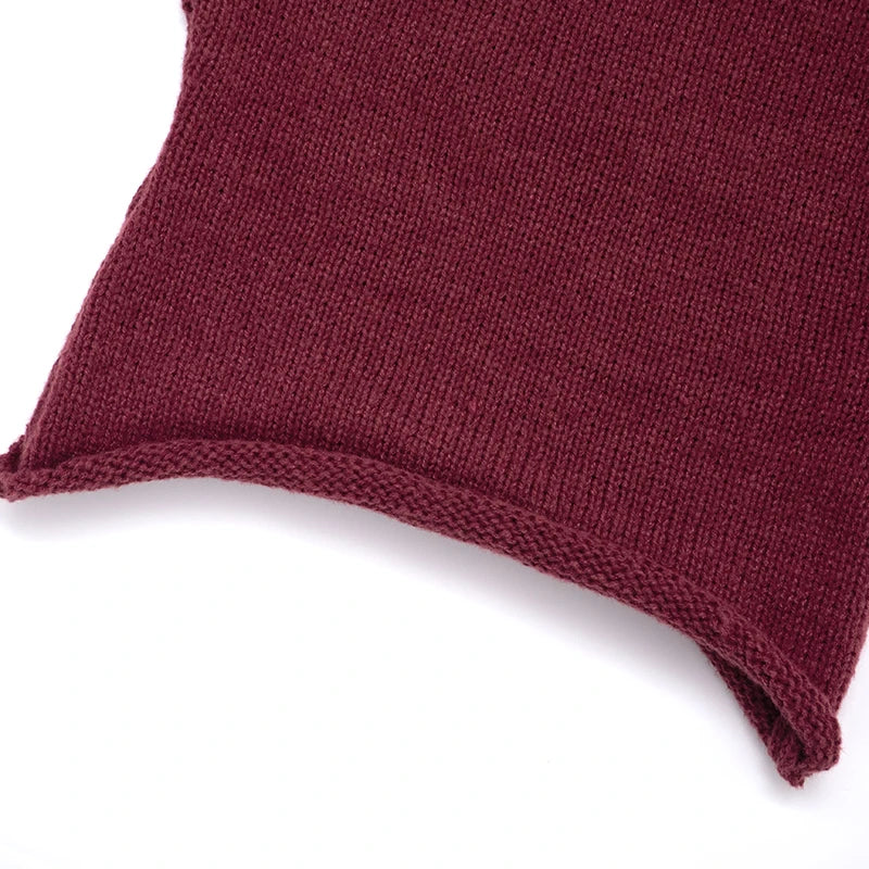 Knit Off Shoulder Slim Long Bell Sleeve Sweater