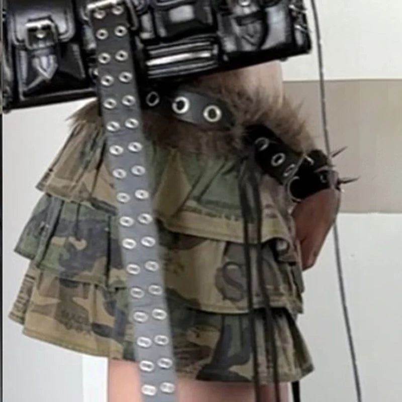Fur Patchwork Belts Hole Adjustable Accessories Retro Rock Leather Belts