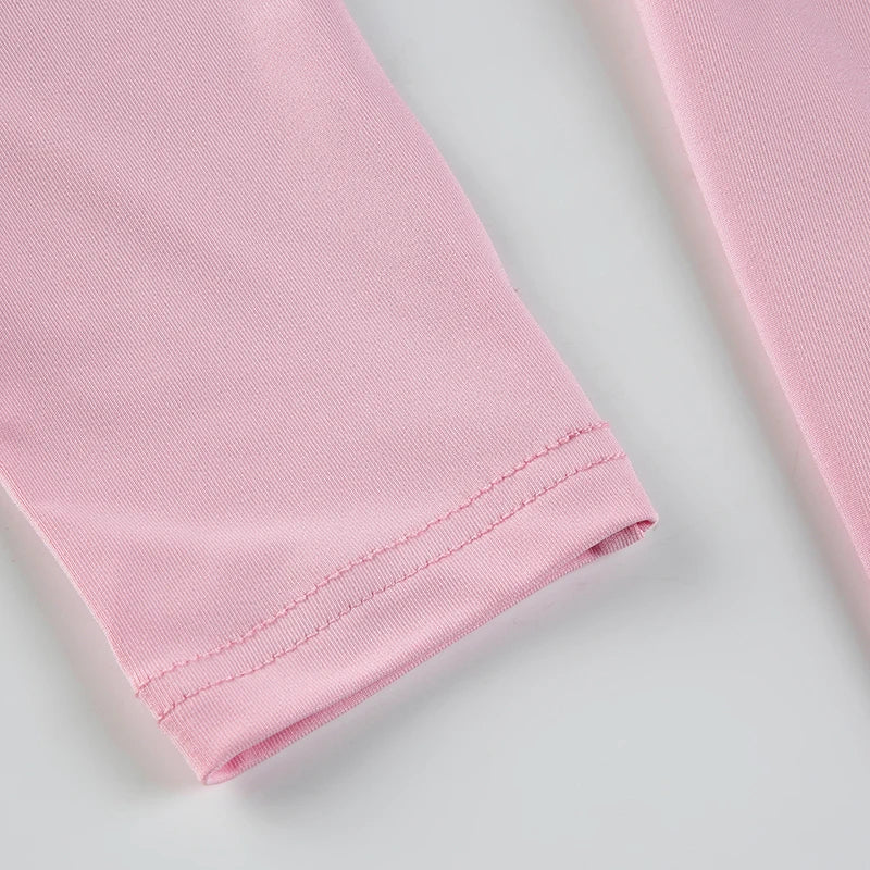 Slim Tee Shirt Long Sleeve Crewneck Top