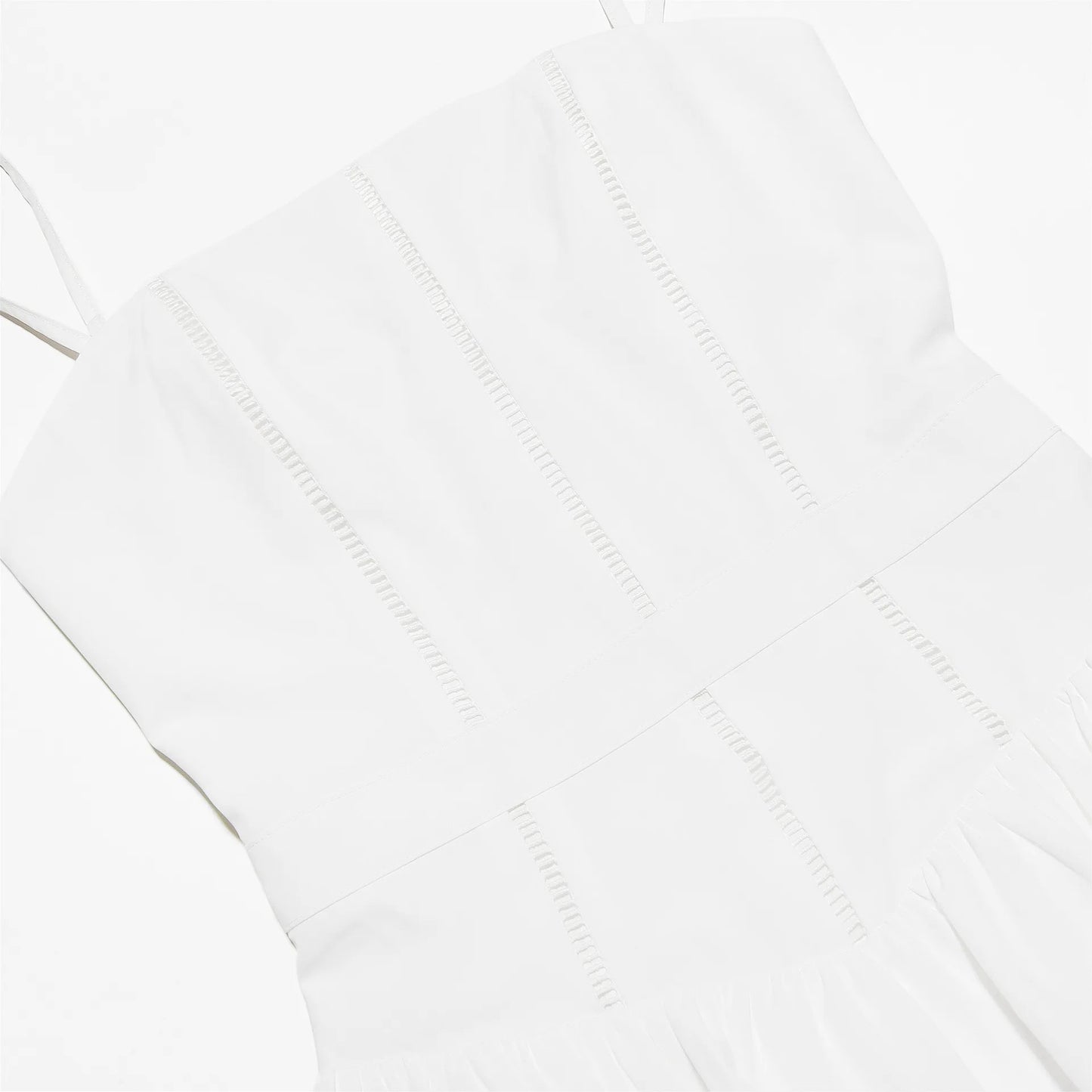 White V-Neck Maxi Dress