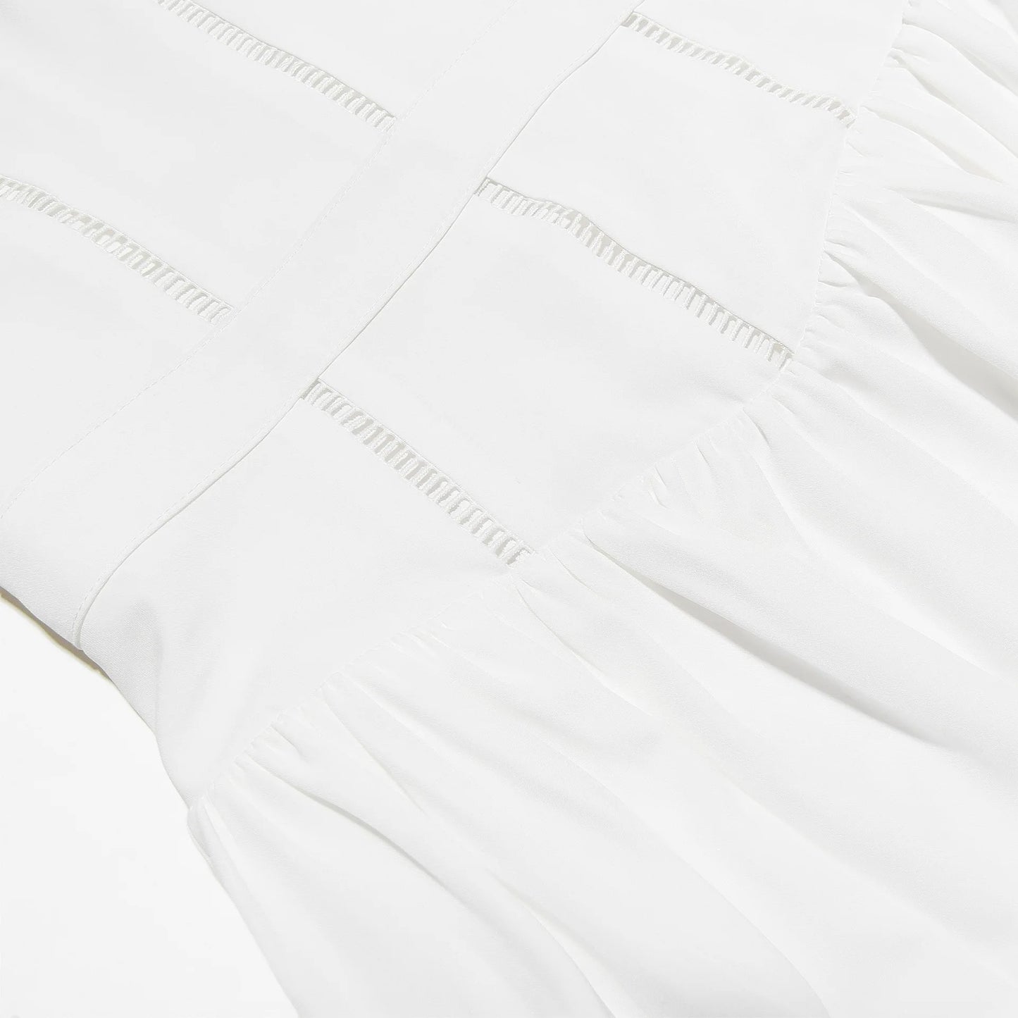 White V-Neck Maxi Dress