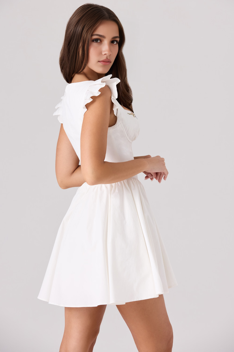 White A-Line Mini Dress