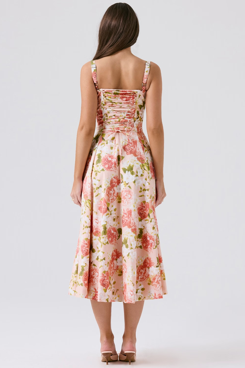 Peony Slit Midi Sundress