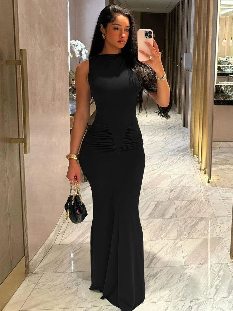 Sleeveless Maxi Bodycon Dress