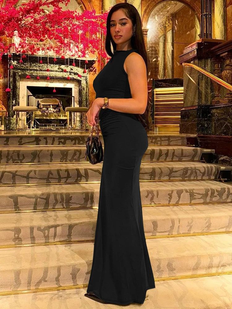 Sleeveless Maxi Bodycon Dress