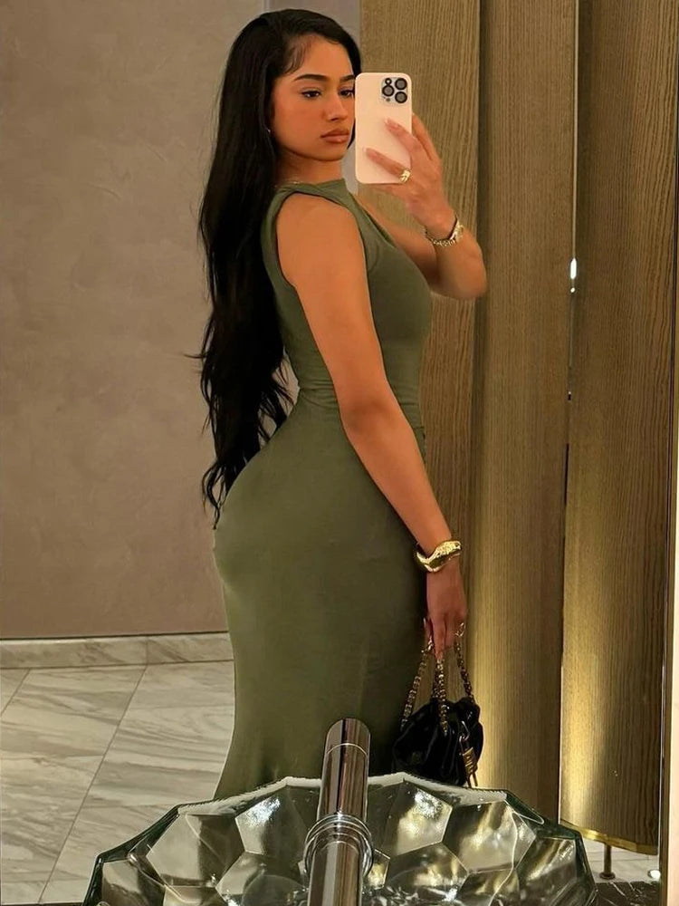 Sleeveless Maxi Bodycon Dress