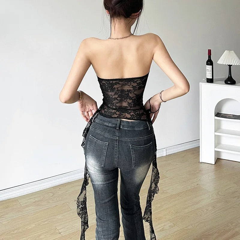 Lace Patchwork Floral Top