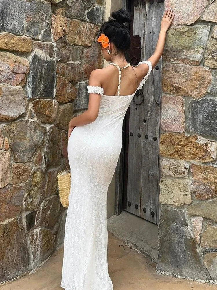 Ruched Backless Bodycon Maxi Dress
