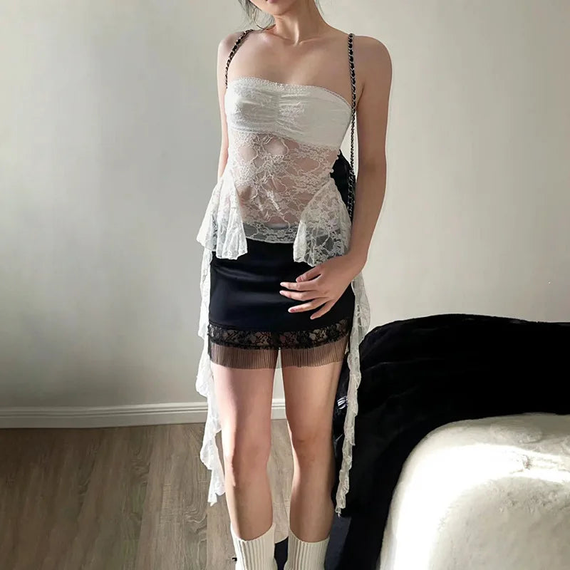 Lace Patchwork Floral Top