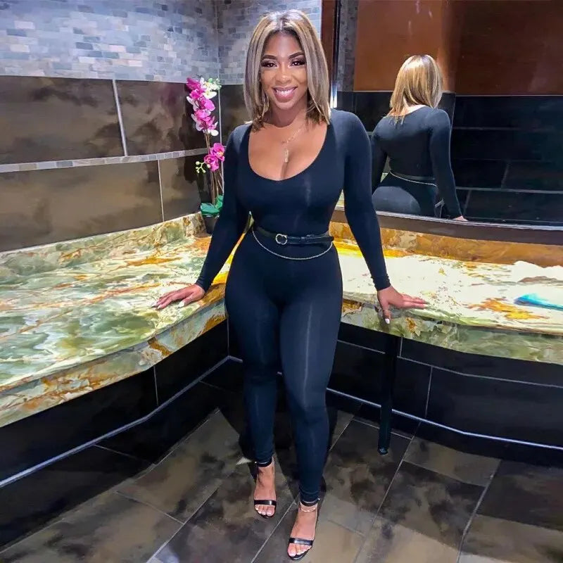 Jumpsuit Bodycon Skinny Overalls