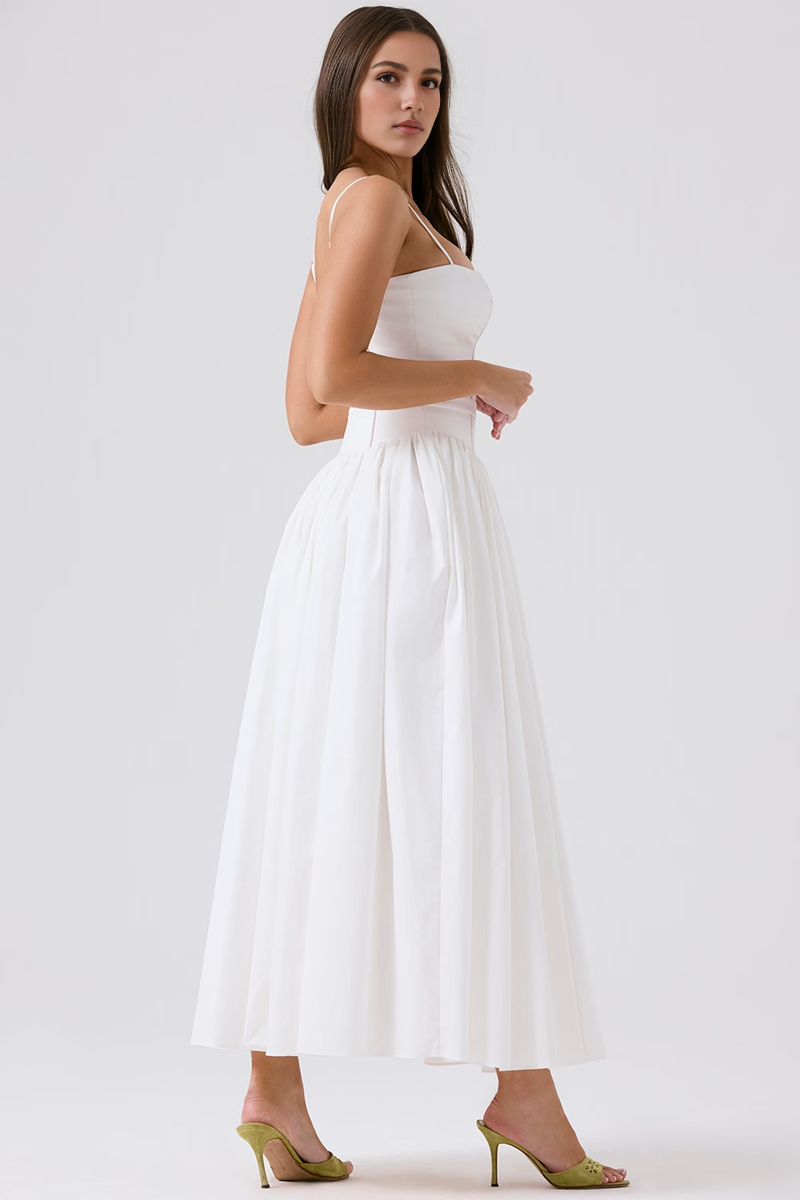White Midi Dress