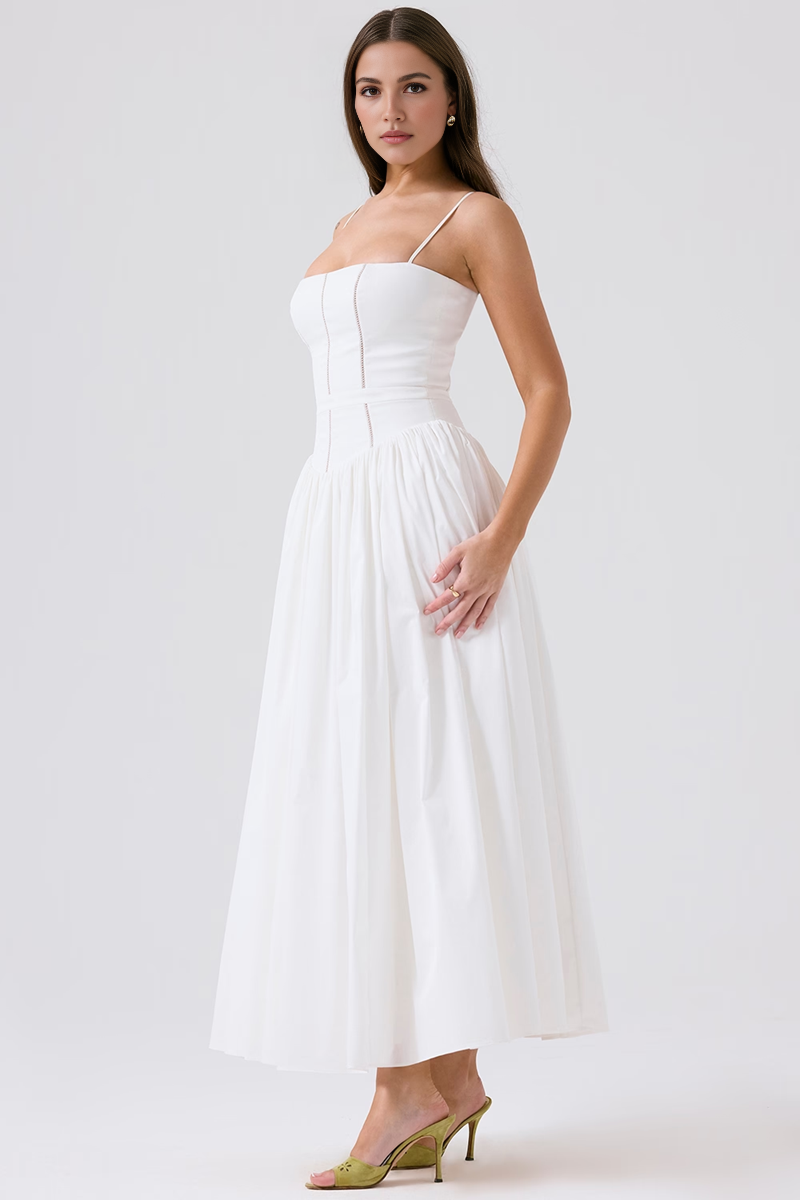 White Midi Dress