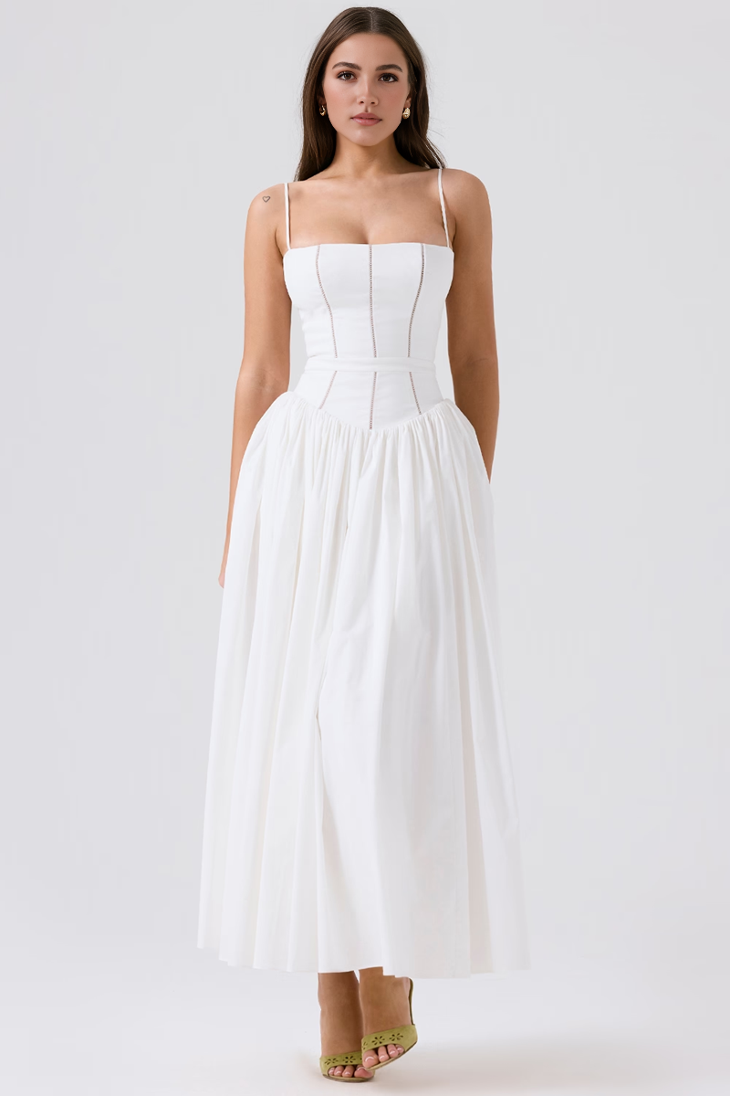 White Midi Dress