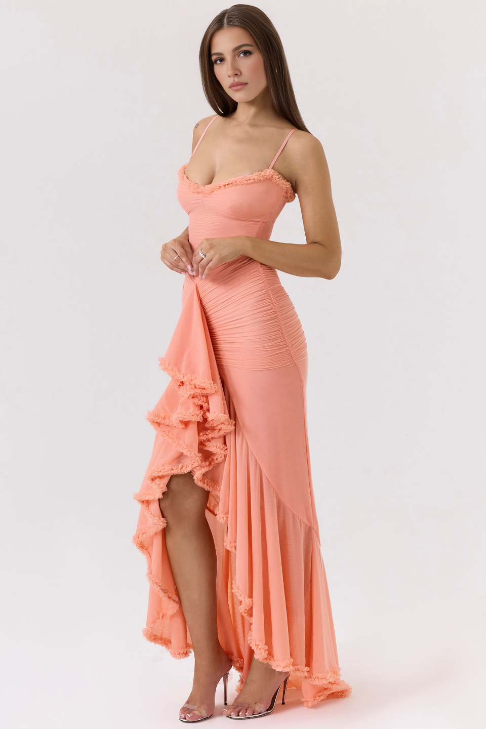 Pink Bodycon Midi Dress