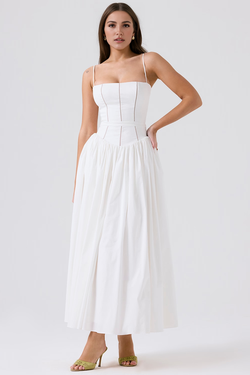 White Midi Dress