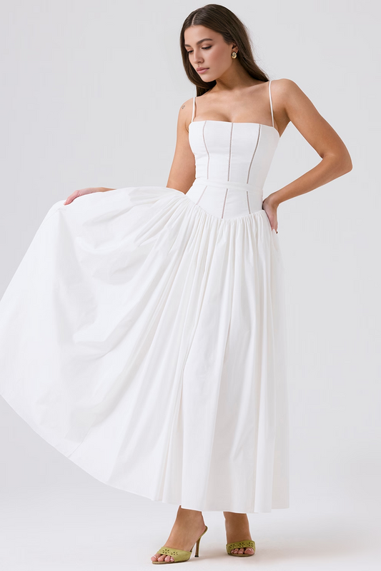 White Midi Dress