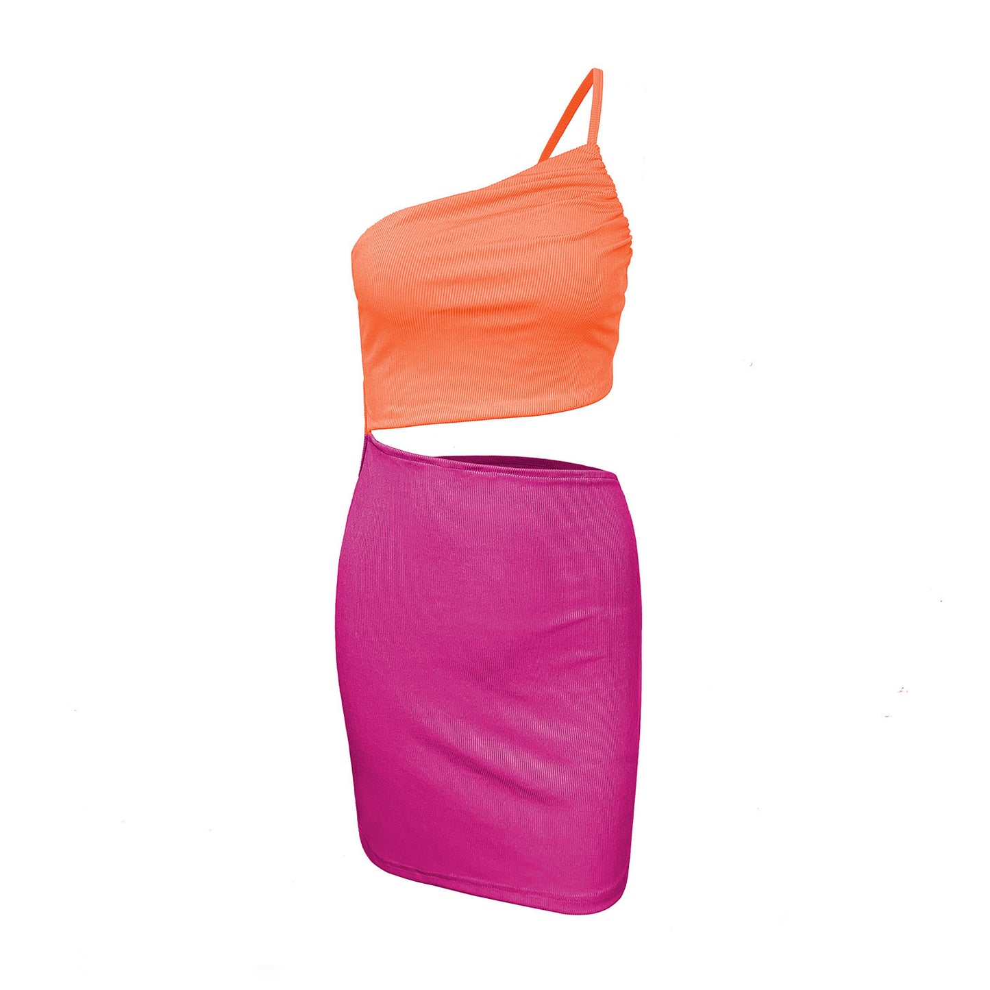 Women's Niche One-shoulder Drawstring Dress With A Sense Of Design