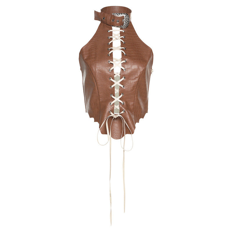 Halter Backless Slim Fit All-match Vest