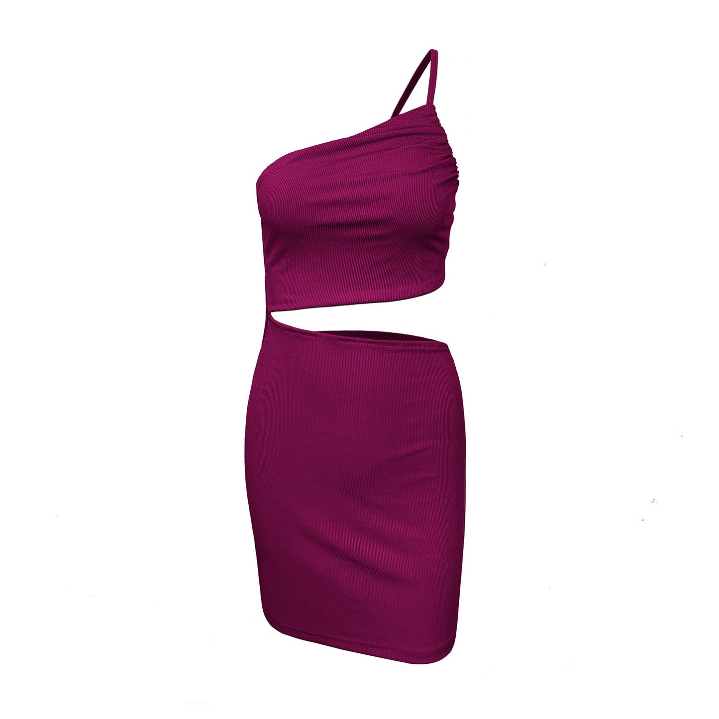 Women's Niche One-shoulder Drawstring Dress With A Sense Of Design