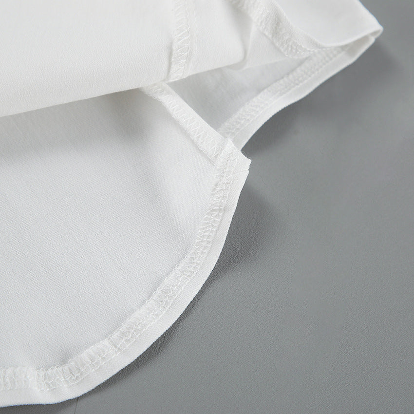 Inner Design White Square-cut Collar Sleeveless Top
